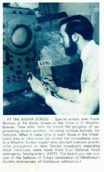 Frank Morrow at the radar screen