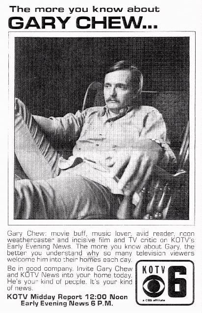(Circa 1975) KOTV promotions dept sent Dino Economos out to the cottage I was renting from the photographer Bob McCormack to do some promotional shots of me. This is in natural light before a very large window in my living room.