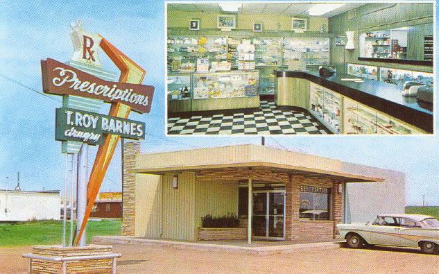 T. Roy Barnes drugstore near 46th St N and Cincinnati around the early 60s, courtesy of Chris King.