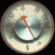 The dial of my Zenith Royal 40 transistor radio set for Civil Defense reception