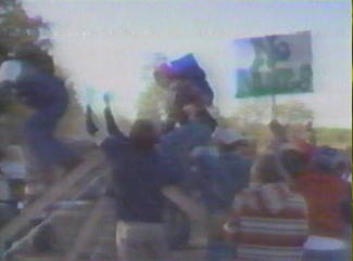 Black Fox protest, from video courtesy of John Hillis