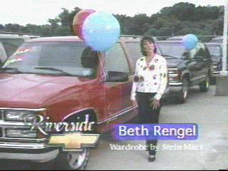 Beth Rengel for
Riverside Chevrolet