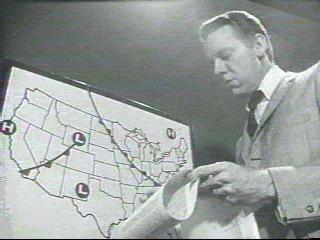 Lee at the weather board