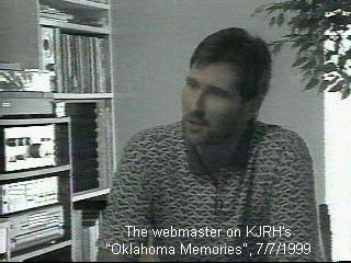 The webmaster interviewed on "Oklahoma Memories", KJRH, Channel 2