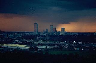 Wicked weather shot from the KTUL parking lot in the 70s (courtesy of Mike Bruchas)
