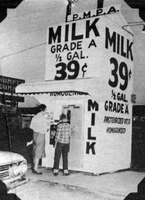 Pure Milk kiosk, 1960s