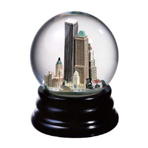 Tulsa snow globe
