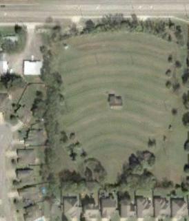 Google Earth satellite photo of the remains of the 51