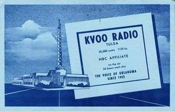 KVOO postcard