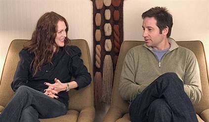 Julianne Moore and David Duchovny