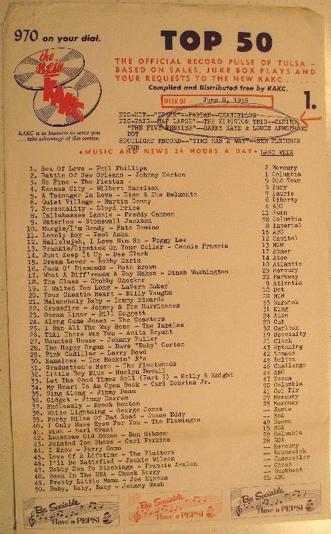 1959 KAKC top 50 survey