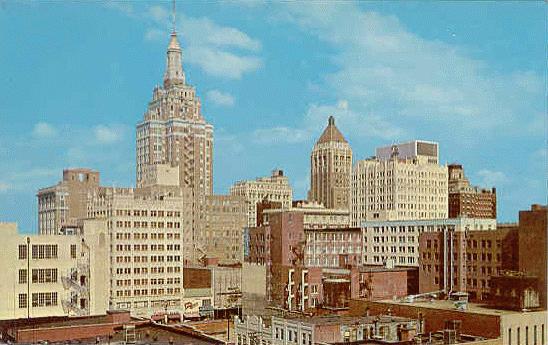 1959 Tulsa skyline