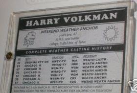back of Harry Volkman trading card
