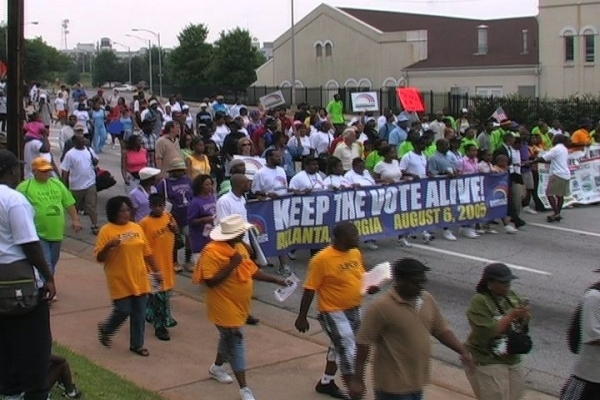 Atlanta voting rights rally, August 2005