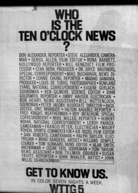Who is the 10 o'clock news?