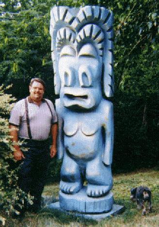 One of the giant Jade East Tikis