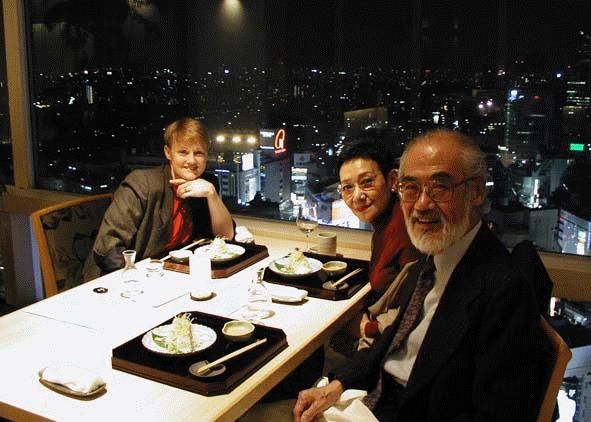 Mr. and Mrs. Kazuo Gomi with Lt. Col. Valerie Sloan (Jim's daughter)