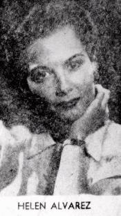Helen Alvarez from a 1951 KOTV roster, courtesy of Chris Sloan