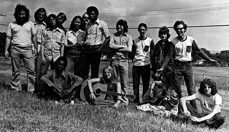 Booker T. Washington video class, Spring 1974, courtesy of Stevo Wolfson