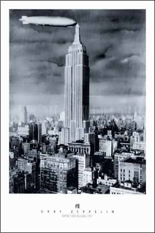 Empire State Building with Graf Zeppelin, 1931