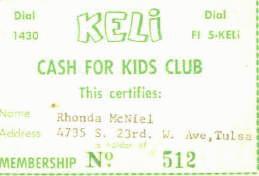 KELi card, courtesy of Rhonda McNeill