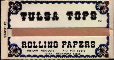 Tulsa Tops rolling papers