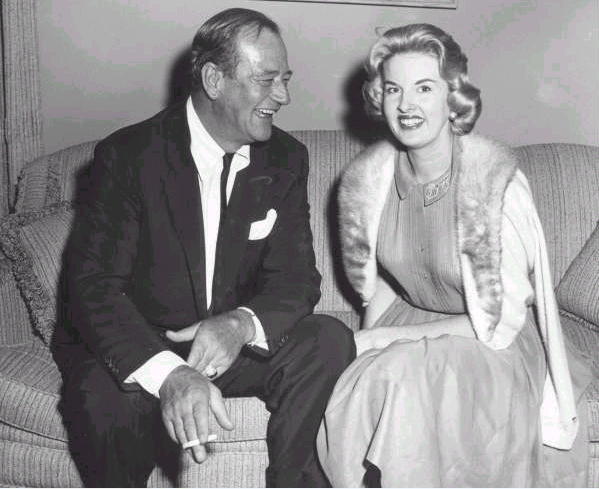 Louise with John Wayne