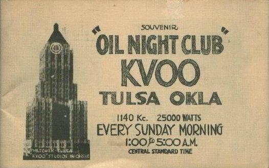 KVOO Oil Night Club, 1938