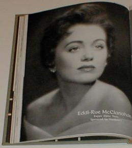 Rue McClanahan in the TU yearbook