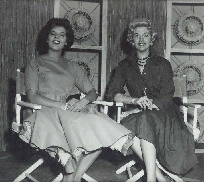 Anita Bryant on Louise Bland's set.