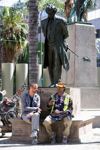 Ludwig Van looks on: The Soloist