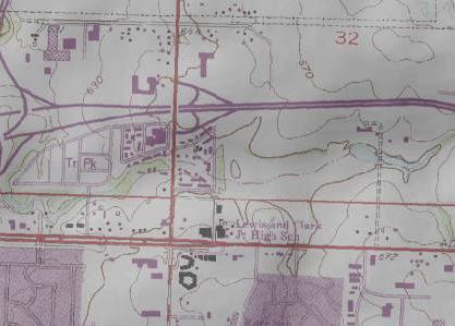Topo map of Cooley Lake