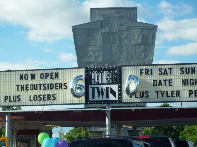 Admiral Twin marquee on 60th. Photo by Mike Ransom